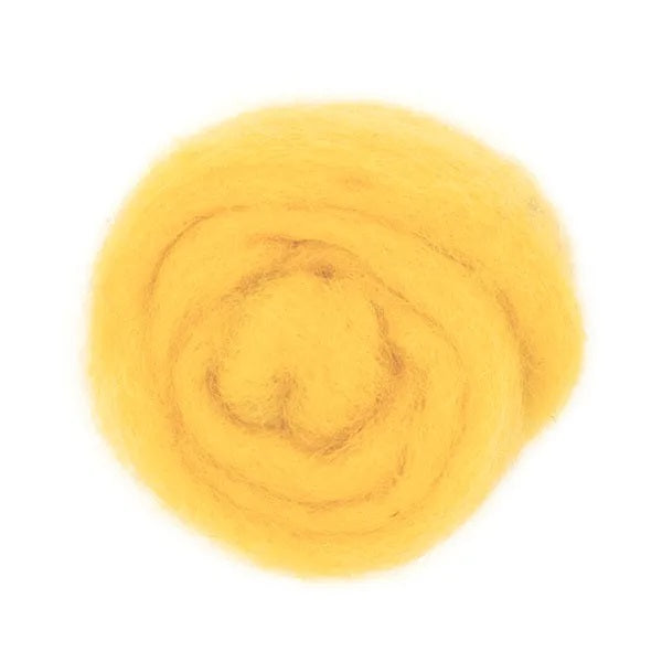 Yellow Colour Combed Wool